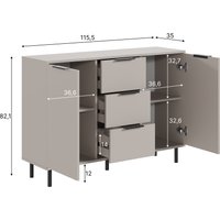 Тумба Mio Tesoro Rimini KOM2D3S (кашемир/кашемир)