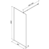 Душевая кабина AM.PM Func 90x200 W84WI-90-F1-BTE (черный/прозрачное стекло)