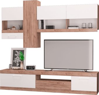 Горка MLK Невада (дуб крафт табак/белый)