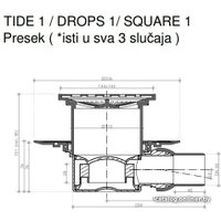 Трап/канал Pestan Confluo Standard Tide 1 Gold