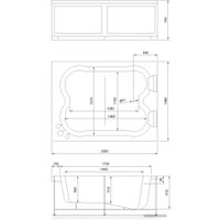 Ванна Royal Bath Hardon De Luxe 200x150x75 RB083100DL (с гидромассажем)