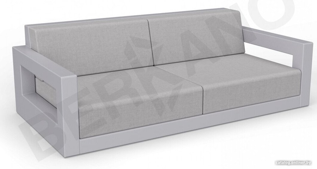 Садовый диван Berkano Quarter lounge с подушками 250_009_21 (серый/серый)