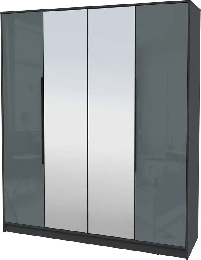 

Шкаф распашной Интерлиния Концепт КТ-Ш4з Глосс (антрацит/асфальт глянец)