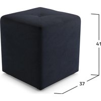 Пуфик Mio Tesoro 133 (черный Happy 999)