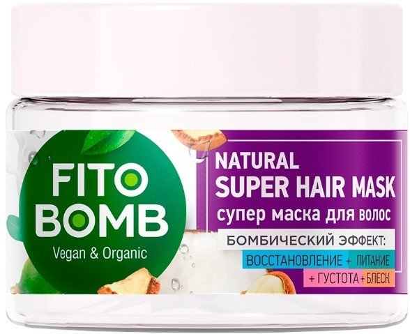 

Маска Фитокосметик Fito Bomb Восстановление Питание Густота Блеск 250 мл