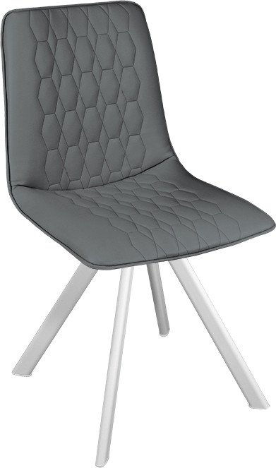 

Стул Трия Хьюго К2 (белый матовый/кожзам Polo Graphite)