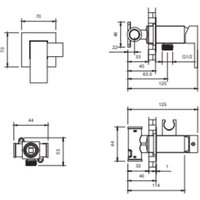 Гигиенический душ Altrobagno BM 060121 GrMt