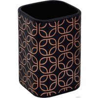 Стакан для зубной щетки и пасты Bisk Glossy 07969 (черный)