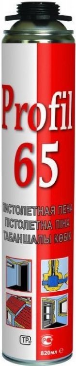 

Монтажная пена Soudal Profil Gun 65 820 мл