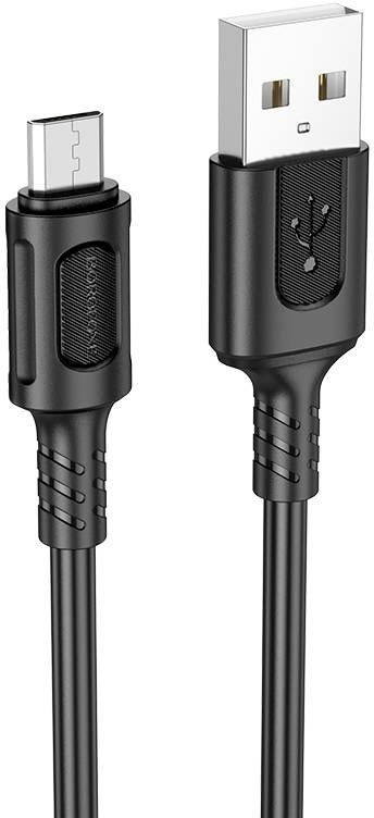 

Кабель Borofone BX111 USB Type-A - microUSB (1 м, черный)