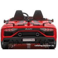 Электромобиль RiverToys Lamborghini Aventador SVJ A111MP (красный)