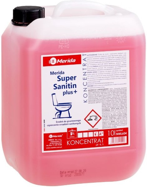 Средство для ванных комнат Merida Super Sanitin 10 л