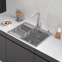 Кухонная мойка ARFEKA ECO AR мойка 600*500, коландер, дозатор SATIN DECOR