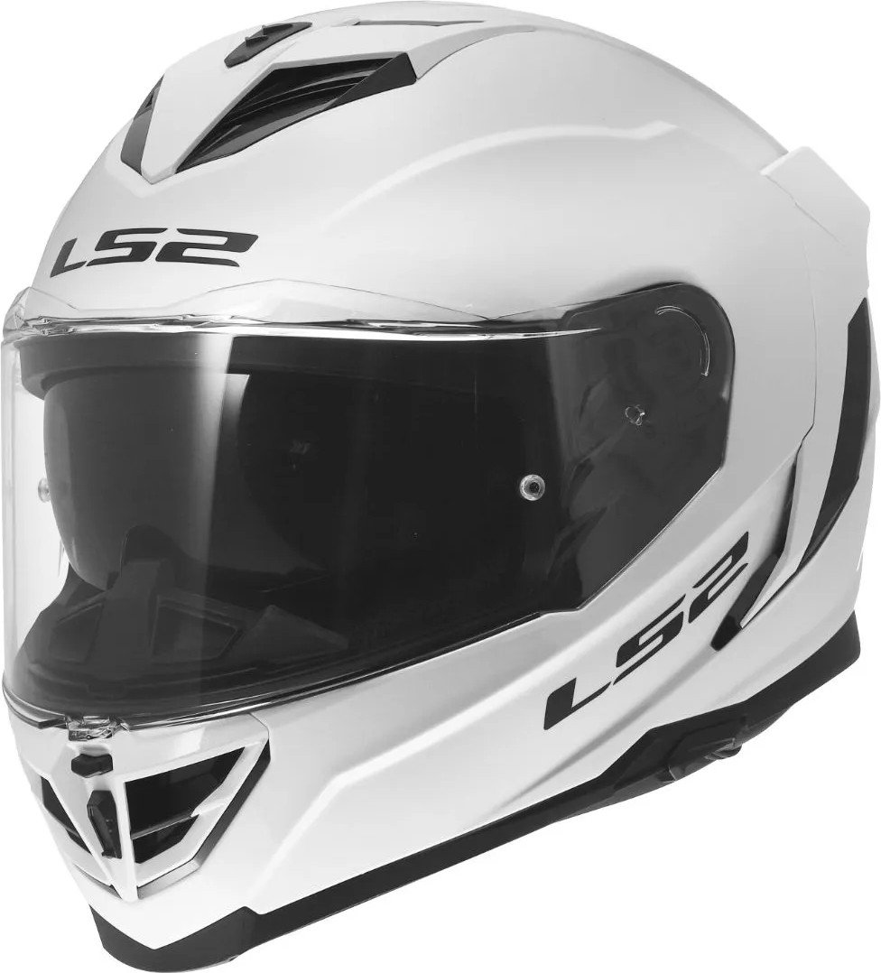 Мотошлем LS2 FF818 Storm III Solid (2XL, белый глянец)
