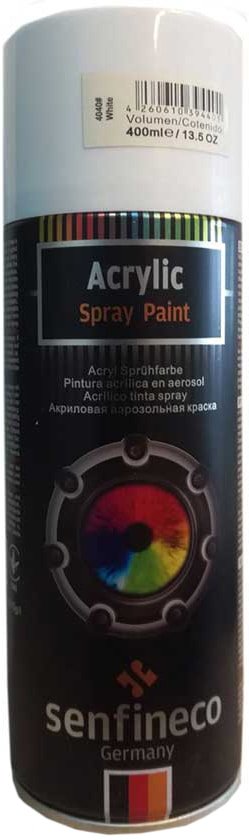 

Автомобильная краска Senfineco Acrylic белый глянцевый 400мл 4040