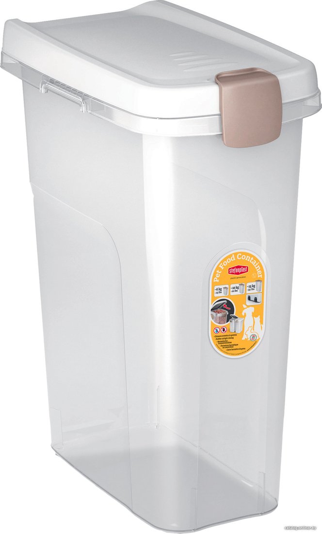 Контейнер для корма Stefanplast 98450 (прозрачный/белый)
