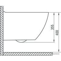 Унитаз подвесной Deante Peonia CDE DZPW (без сиденья)