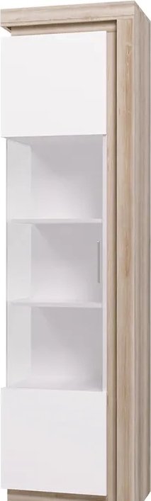 

Шкаф-витрина Ижмебель Люмен 5 белый (снег глянец)