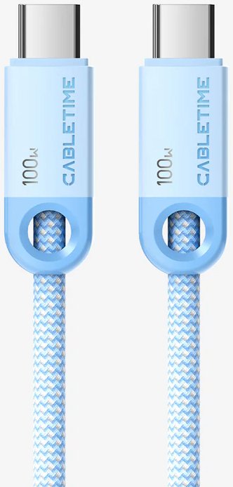 

Кабель Cabletime 100W USB Type-C - USB Type-C (0.5 м, синий)