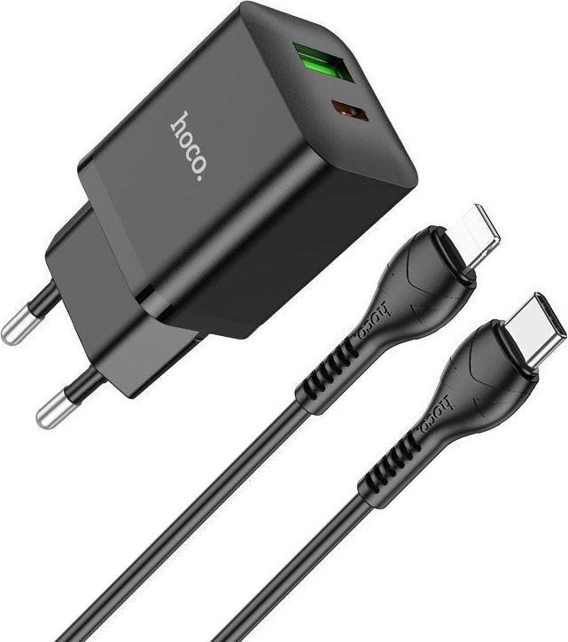

Сетевое зарядное Hoco N28 Lightning (черный)