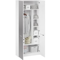 Шкаф распашной Трия Глосс 366 СМ-319.07.014 (белый жемчуг/белый глянец)