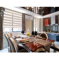 Шторы день-ночь Delfa СРШ 01МКД DN-4302 81x160 (шампань, рисунок натур)