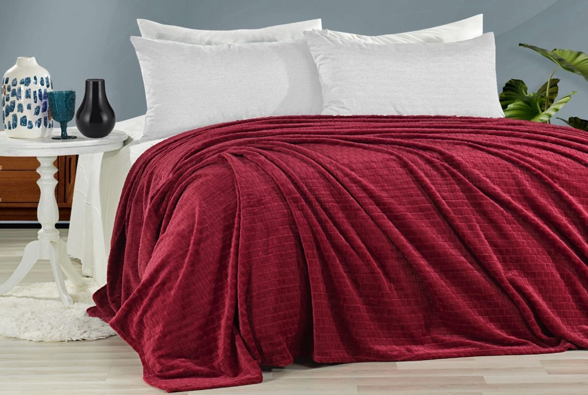 

Плед Karven Super Soft Melinda 1.5 160x220 Р 941 (бордовый)