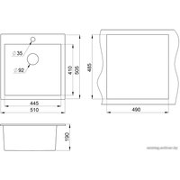 Кухонная мойка Granula 5102 (черный)