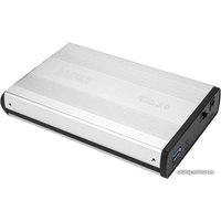 Бокс для накопителей 3.5" USBTOP SATA – USB3.0 (серебристый, с блоком питания)