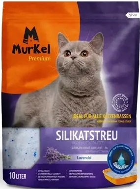 Наполнитель для туалета MurKel Силикагелевый 10л (лаванда)