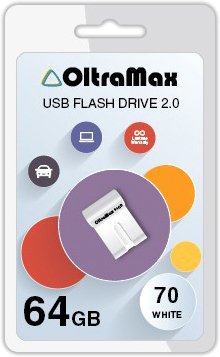 USB Flash OltraMax 70 64GB (белый) [OM-64GB-70-White]