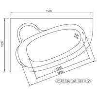 Ванна Artel Plast Ярослава 150x100R