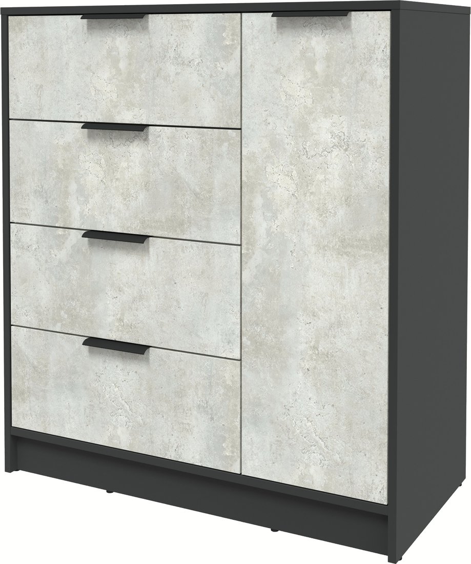 

Тумба Интерлиния Концепт КТ-Т90 (бетон лайт/антрацит)