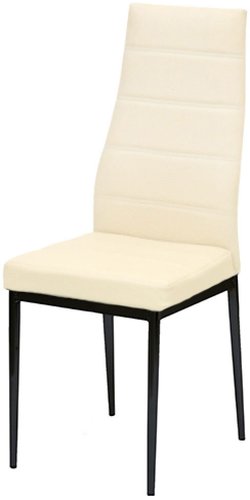 Стул Гальваник Норд (к/з, черный муар/бежевый)