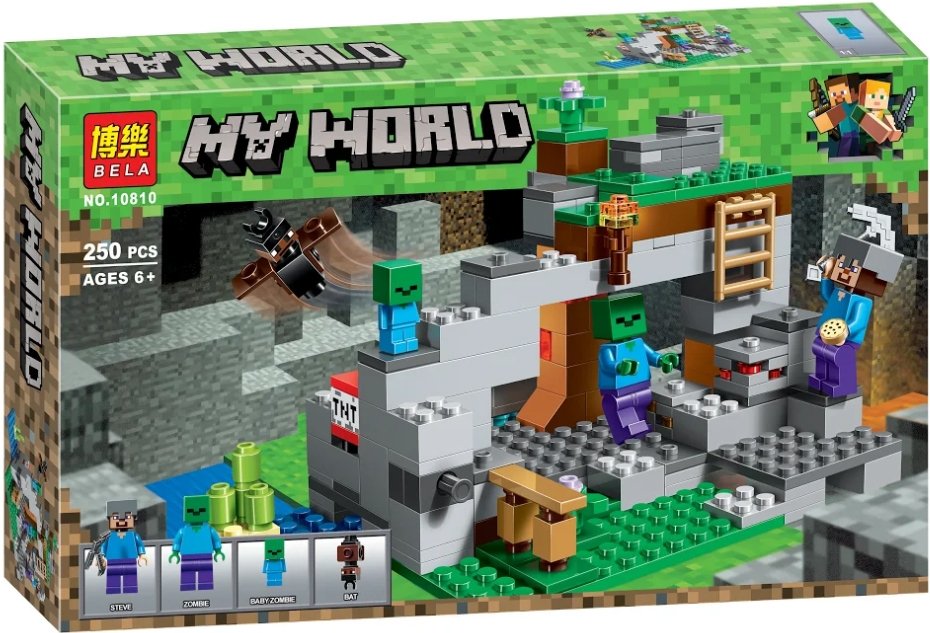 

Конструктор Bela My World 10810 Пещера Зомби