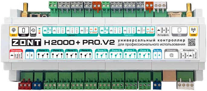 Контроллер Zont H2000+ PRO.V2
