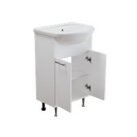  Mixline Тумба с умывальником АлАн-55 554982 + Уют 55 (белый)