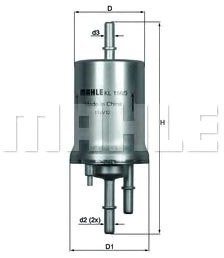 Топливный фильтр Mahle Knecht KL1563