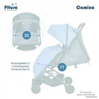 Коляска прогулочная «книга» Pituso Camino (черный/джинс)