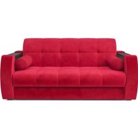 Диван Мебель-АРС Аккордеон Барон №3 ППУ 120x200 (красный кордрой)
