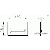 Панель смыва Vitra Loop-T 740-0780 (хром)
