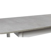 Кухонный стол ВВР ЛДСП Раздвижной (камень светлый/прямое белый)