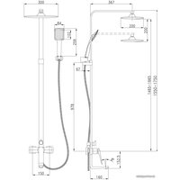 Душевая система  Lemark LM5962CW