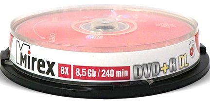 

DVD+R диск Mirex 8.5Gb 8x UL130062A8L (10 шт.)