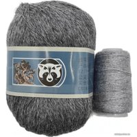 Набор пряжи для вязания ХоббиБум Пух норки 803 50 г 340 м (серый меланж)