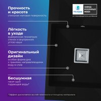 Кухонная мойка Polygran Blade 780 (космос)