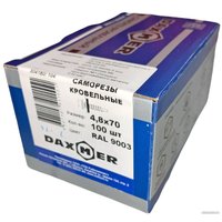 Саморез Daxmer PT1. RAL 9003 (белый сигнальный, 100 шт)