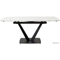 Кухонный стол M-City Alatri 120 Matt 614M04390 (White Marble Solid Ceramic/Black)