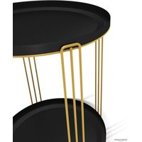 Журнальный столик Sheffilton SHT-CT31 (золото/черный муар)