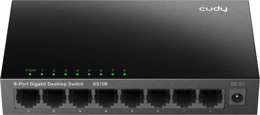 

Неуправляемый коммутатор Cudy GS108 4.0
